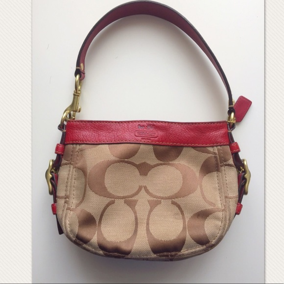 Coach Handbags - Red and brown coach bag